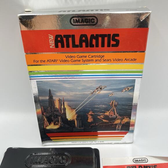 Atlantis (Atari 2600, Image 1982, IA3203) Complete In Box! Tested 100%! - Picture 4 of 11